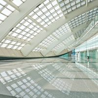 "hall of beijing T3 airport station, China"