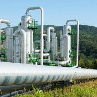 Geothermal power station,Tuscany,Italy.