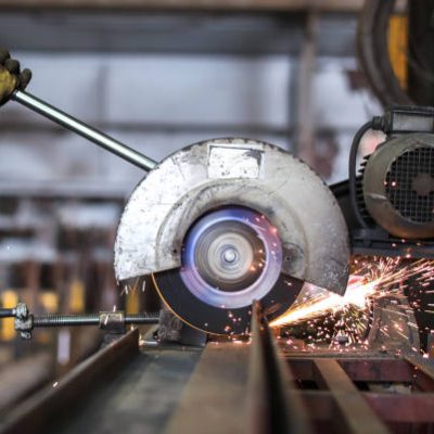 Scrap metal recycling facility.